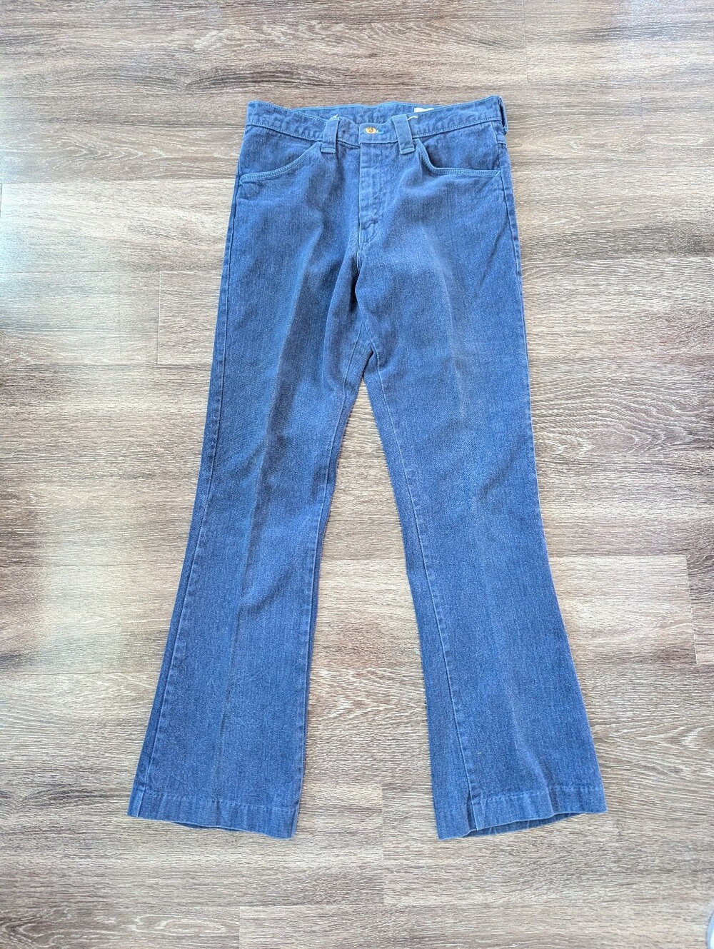 Vintage 1970s Men's Farah Bell Bottom Jeans See Measurements